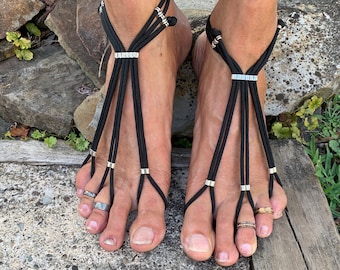 Buy Barefoot Sandals black Night Mens Foot Online in India - Etsy