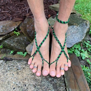Barefoot Sandals | Key Largo Wrap | Men’s | Foot Jewelry | Yoga | Sole less Sandals | Beach wear | One Pair