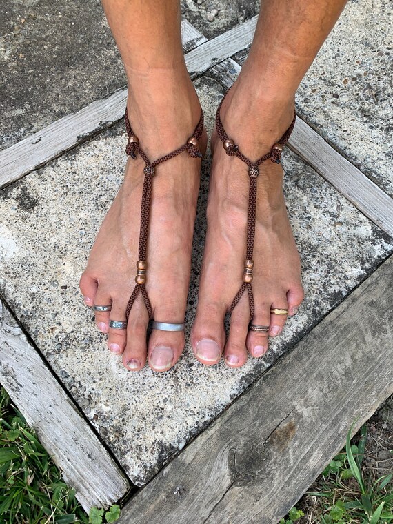 Sandalias descalzas / Joyería - Etsy España