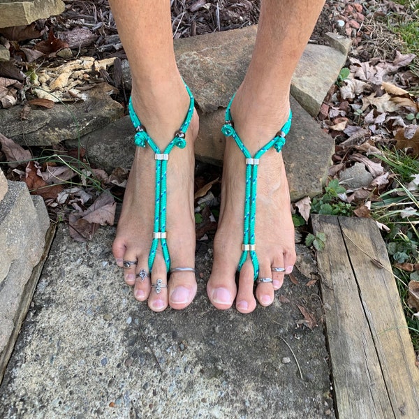 Chux "XL" Barefoot Sandals | Men's | Foot Jewelry | Sole less Sandals | Beach wear | One Pair