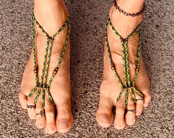 Chux Barefoot Sandals | Men's | Foot Jewelry | Sole less Sandals | Beach wear | One Pair