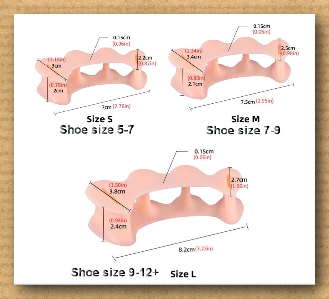 Chux Toe Separators Pair Spacers Wear Inside Shoe Yoga Etsy UK