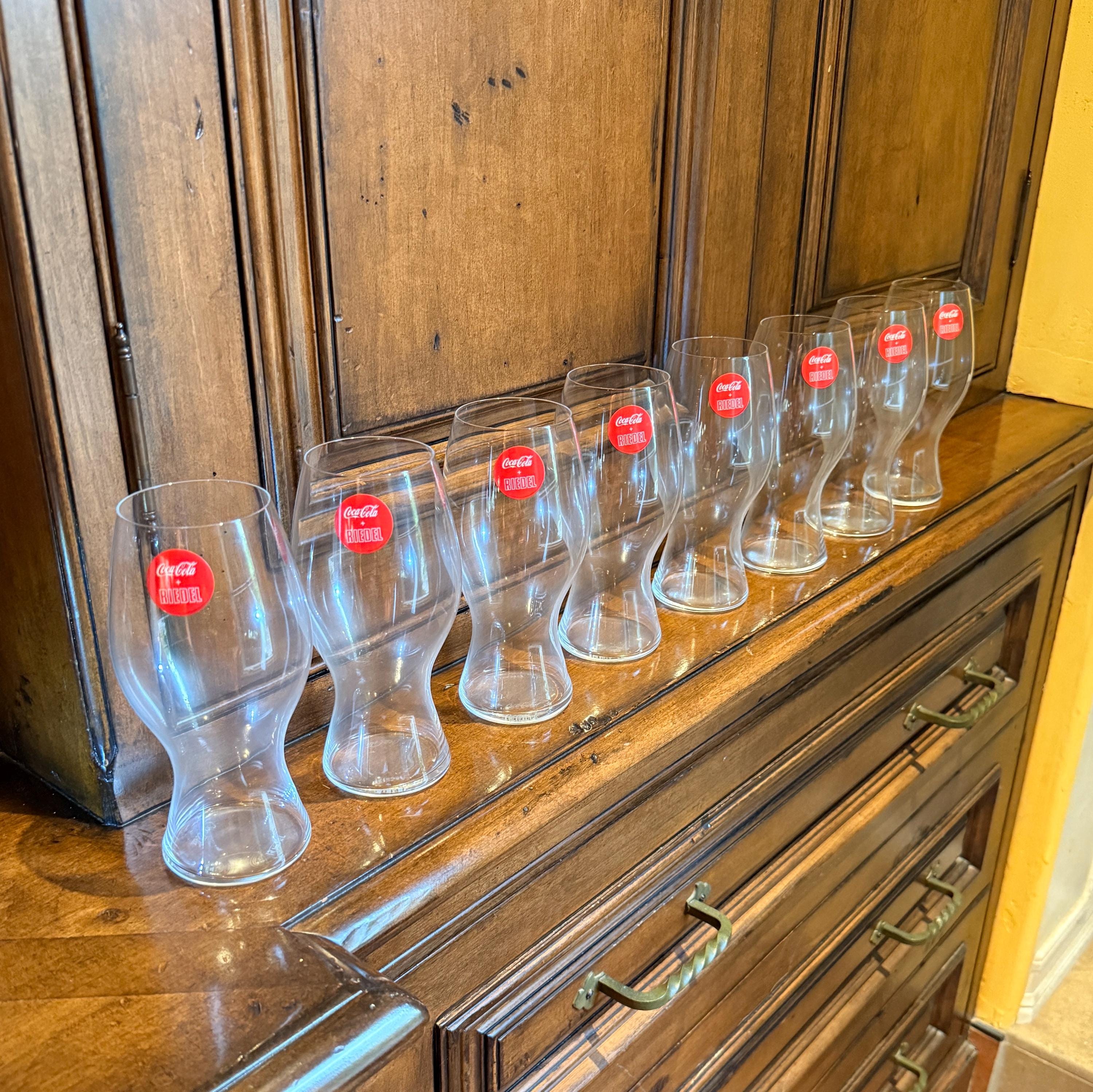 RIEDEL COCA-COLA Glasses Set of Eight Crystal 17 Oz. Germany - Etsy