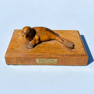 C.B. HANSENS Etablissement Hofmobelfabrikant Wood Carved Seal