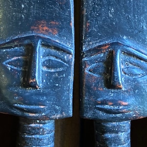 African Tribal Ashanti Twin Fertility Carving