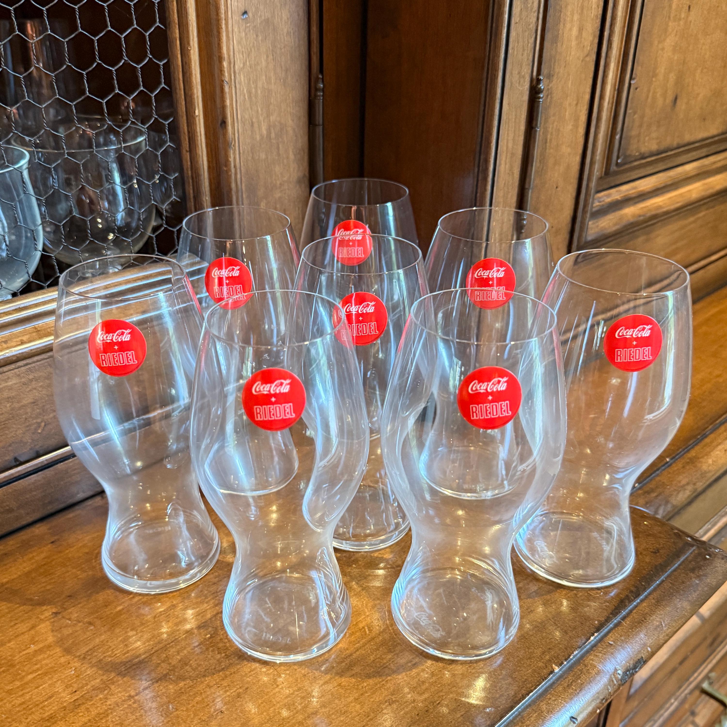 RIEDEL COCA-COLA Glasses Set of Eight Crystal 17 Oz. Germany - Etsy