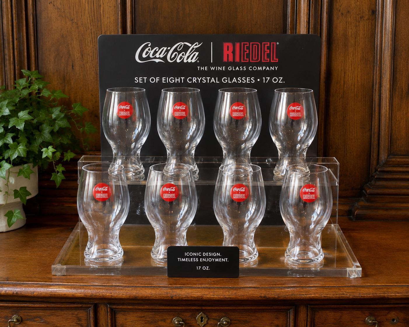 RIEDEL COCA-COLA Glasses Set of Eight Crystal 17 Oz. Germany - Etsy