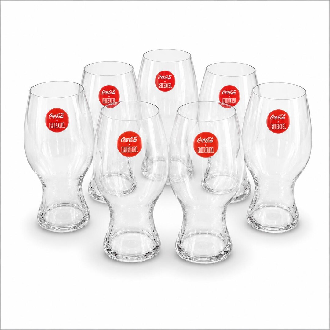 RIEDEL COCA-COLA Glasses Set of Eight Crystal 17 Oz. Germany - Etsy