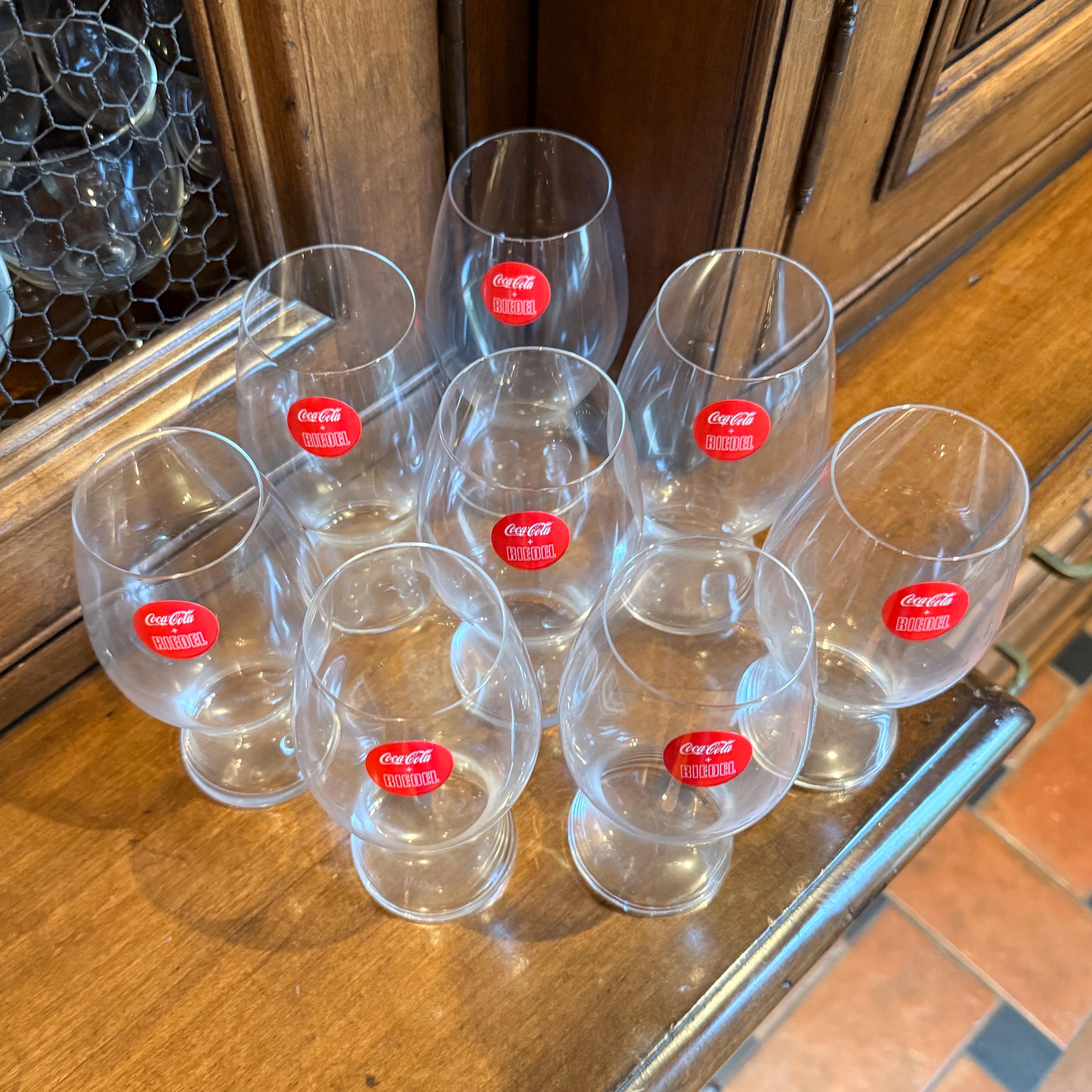 RIEDEL COCA-COLA Glasses Set of Eight Crystal 17 Oz. Germany - Etsy