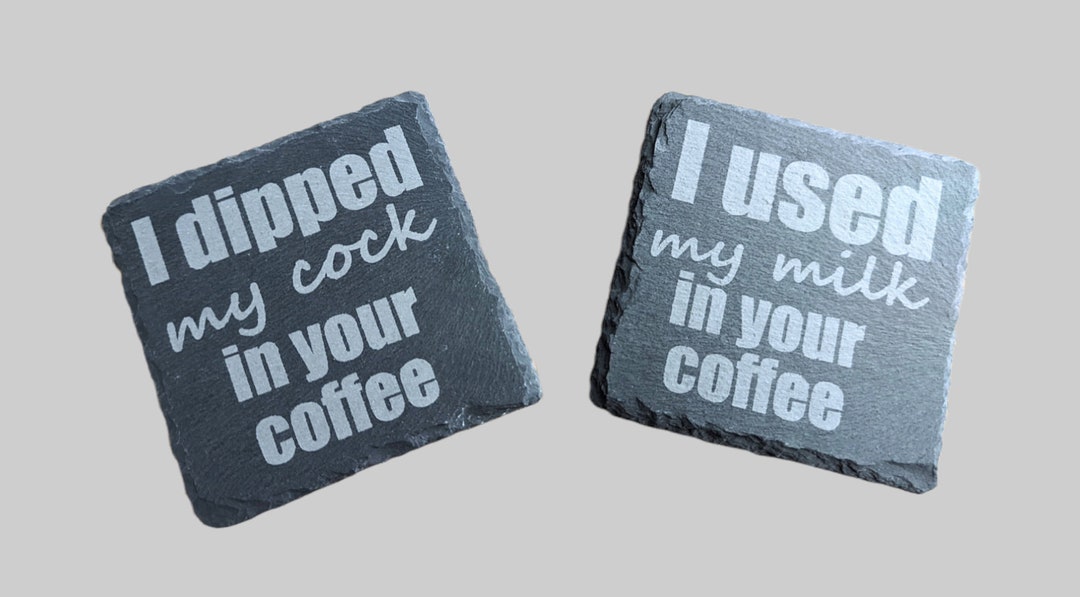 Slate Coaster Rude Slate Coaster Adult Rude Offensive Funny Gift Mature - Etsy