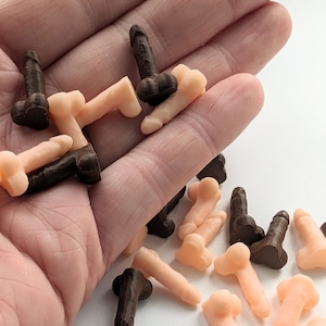 Mini bag dicks 2cm bag of realistic miniature peens 3D printed mini mature adult rude hen party funny