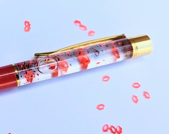 Hot lips floating pen ballpoint