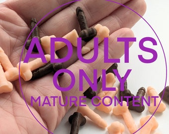 Mini bag dicks 2cm bag of realistic miniature peens 3D printed mini mature adult rude hen party funny