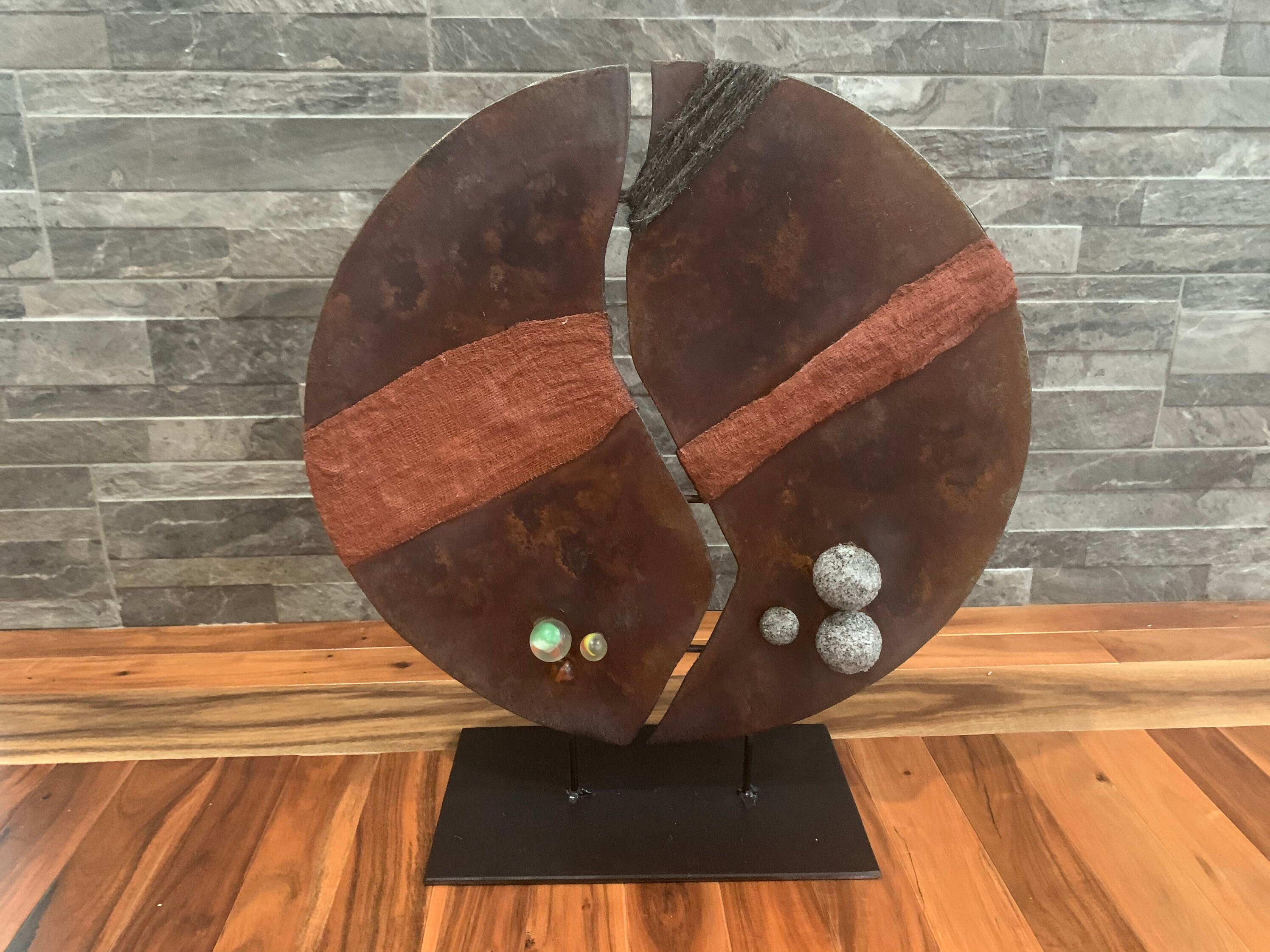 Abstract Metal Art Etsy