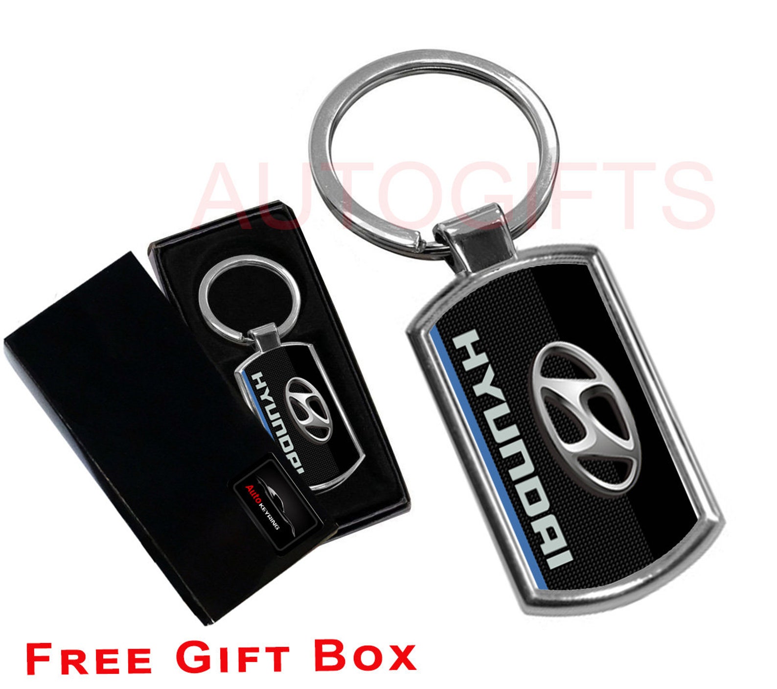 Hyundai car keyring keychain fob metal new Etsy