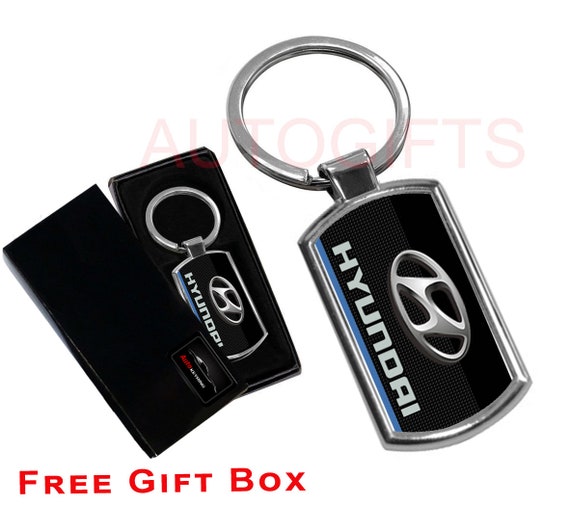 Hyundai car keyring keychain fob metal 