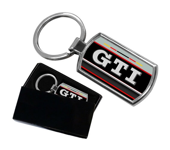 Buy GTI Keyring Keychain Metal Key Ring Free Gift Box 4 Online in