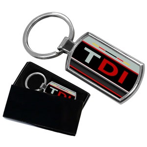 TDI Keyring Keychain  Metal Key ring Free Gift Box