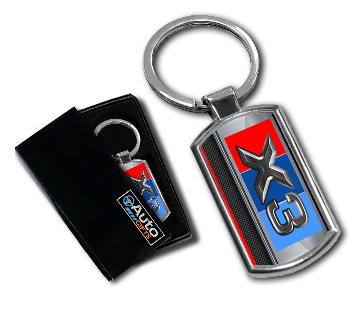 BMW X3 car keyring key ring chain fob chrome metal new Etsy