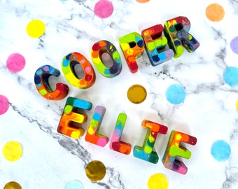Name Crayons, Personalized Gifts, Crayon Letters, Crayons, Kids Gifts, Personalized Crayons, Gifts For Toddlers, Birthday Gifts For Kids