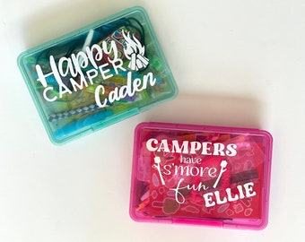 Camping Box, Boy Summer Camp Package, Girl Summer Camp, Care Package, Busy Box For Kids, For Teens, For Tweens, Travel Activites, Fidgets