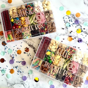 Personalized Snack Box, SnackleBox, Snackle Box, Lunch Box, Bento Box, Kids Snack Container, On The Go, Travel Box, Tackle Box, Charcuterie
