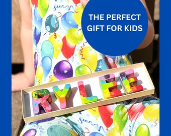 Personalized Crayons, Name Crayons, Personalized Gifts, Crayon Letters, Crayons,Kids Coloring Book, Custom Kids Book, 8 Year Old Girl Gift