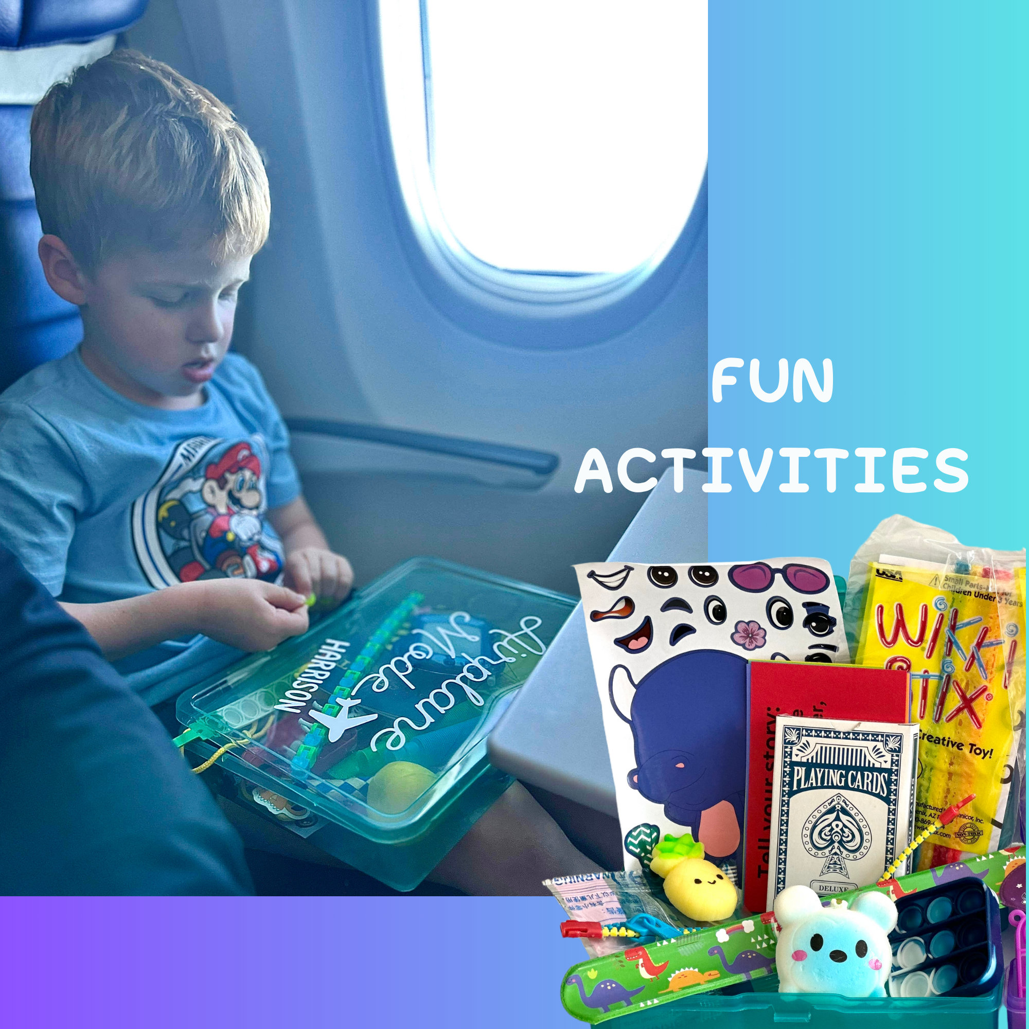 PRESCHOOL Travel Busy Box ages 3 Road Trip & Airplane Activities