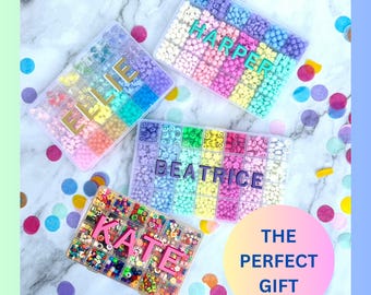 Personalized Gifts For Kids, Bead Bracelet, Bracelet Making Kit, DIY Kit, Kids DIY Kit, Necklace Kit, Party Favors For Kids, Tween Girl Gift