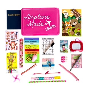 Airplane Busy Box For Kids, Busy Box For Toddler On Plane, Busy Box For Kindergartner,  Kids Travel Activities, Fidgets