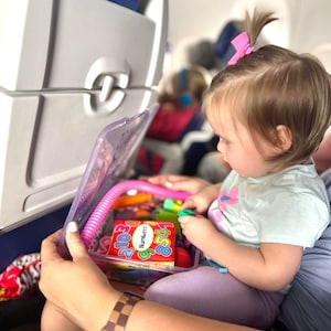 Airplane Busy Box for Kids, Busy Box for Toddler on Plane, Busy Box for ...