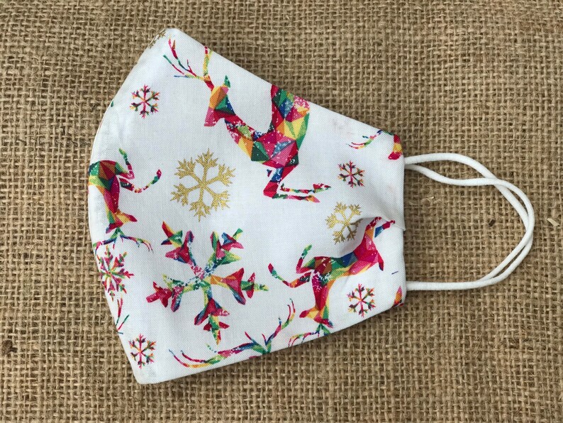 Christmas Face Masks UK.Made with a nose wire and filter Etsy