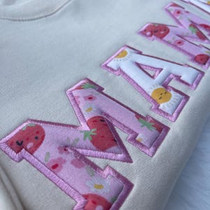 Besticktes Sweatshirt mit 3D Puff, Vintage bestickter Pullover, Vatertags Geschenkidee, Rundhalsausschnitt bestickt