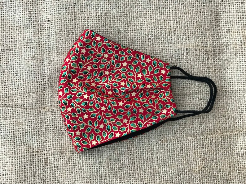 Christmas Face Masks UK.Made with a nose wire and filter Etsy