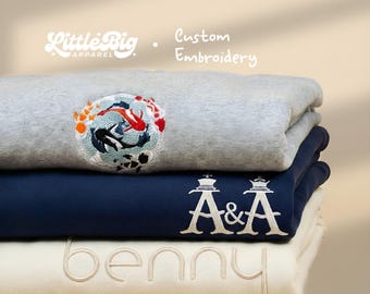 Custom Embroidered Logo Sweatshirt Hoodie Business Custom Branding