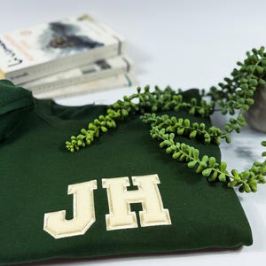 3D Puff Embroidered Sweatshirt, Bold Text Custom Crewneck, Vintage Embossed Font Sweater, Gift for Him, Father's Day Pullover