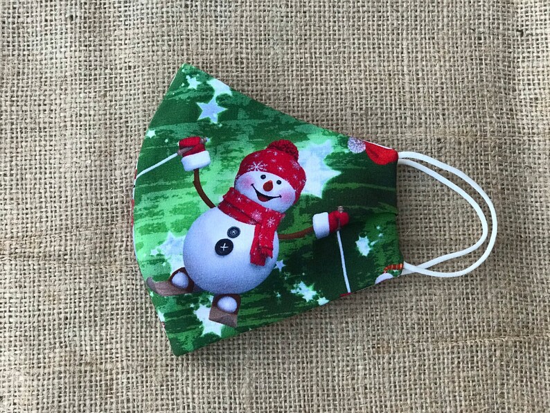 Christmas Face Masks UK.Made with a nose wire and filter Etsy