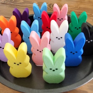 3D Printed Peep Bunny SET for Tiered Tray Easter Decor