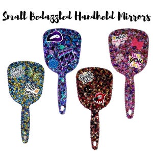 Bedazzled Handheld Mirror With Charms (small)