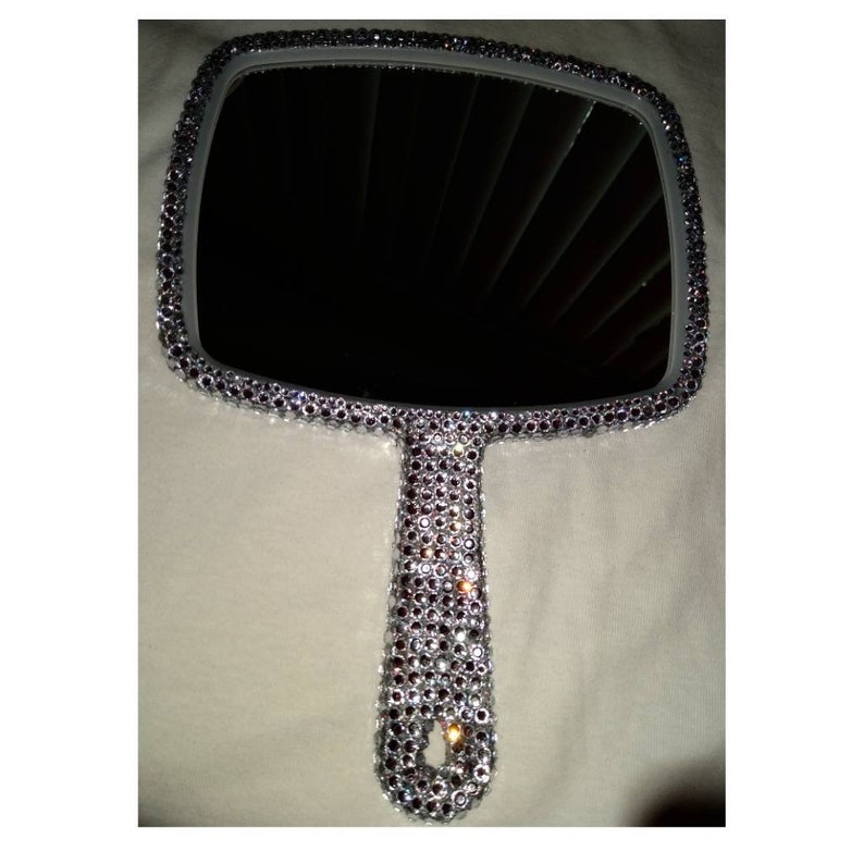 Custom Handheld Bedazzled Mirror Bling Mirrors Gift for Etsy