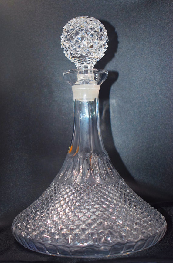 Crystal decanter Etsy