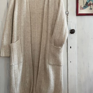 Vintage wool cardigan cream