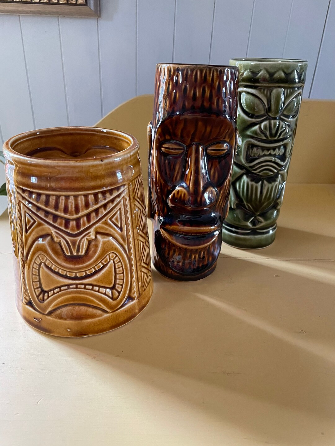 Vintage Tiki Mugs Etsy