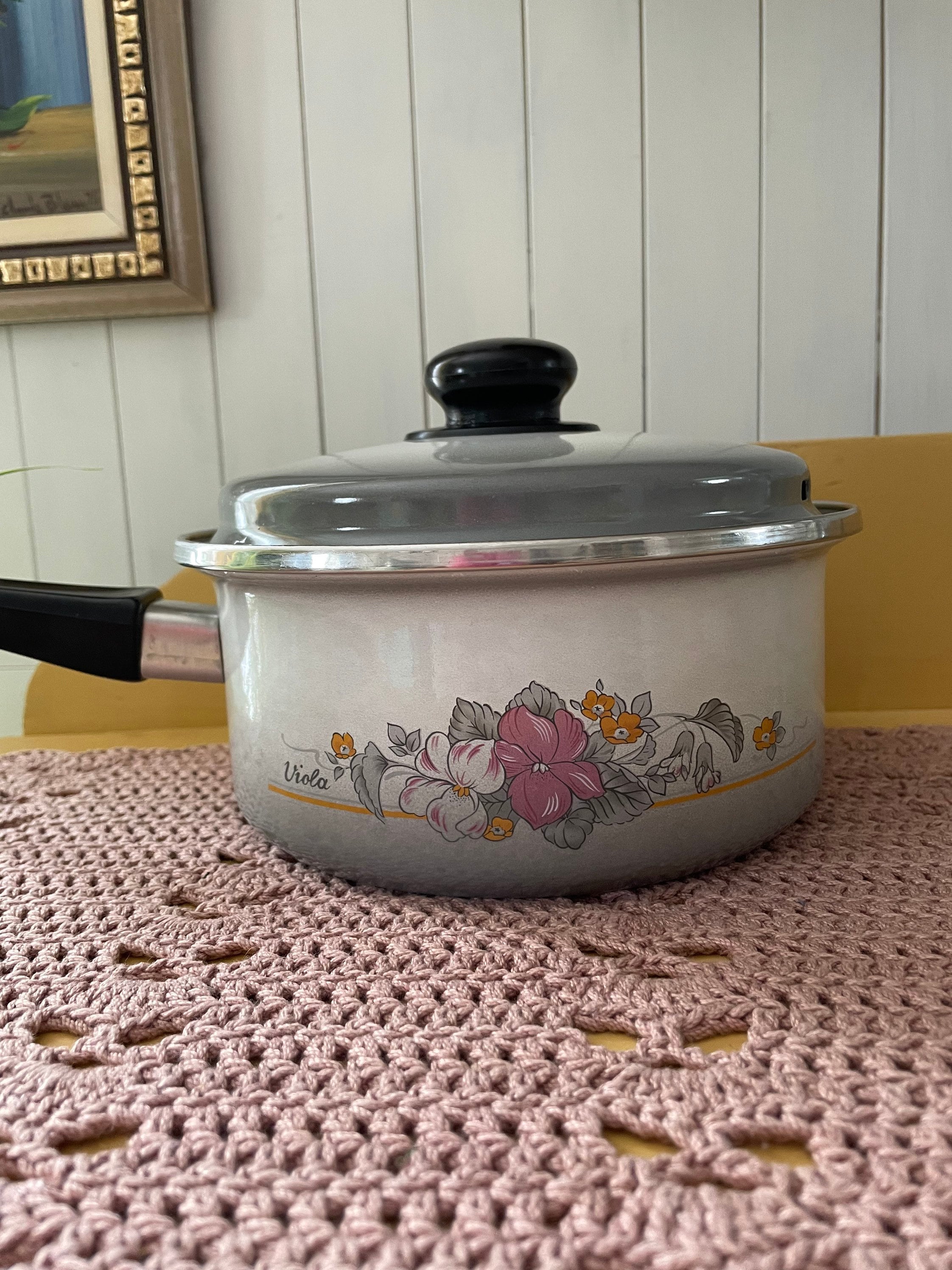 Vintage Enamel Cookware Set Etsy