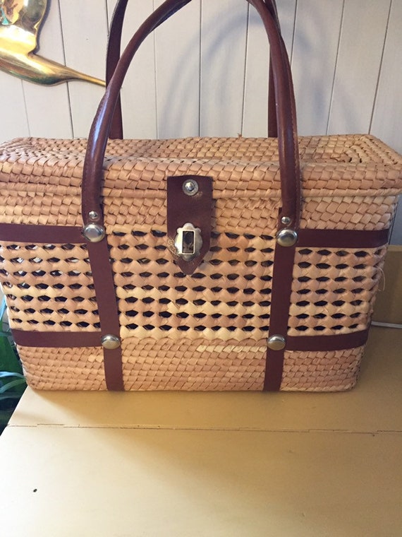 Wicker basketball bag
