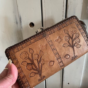vintage leather wallet