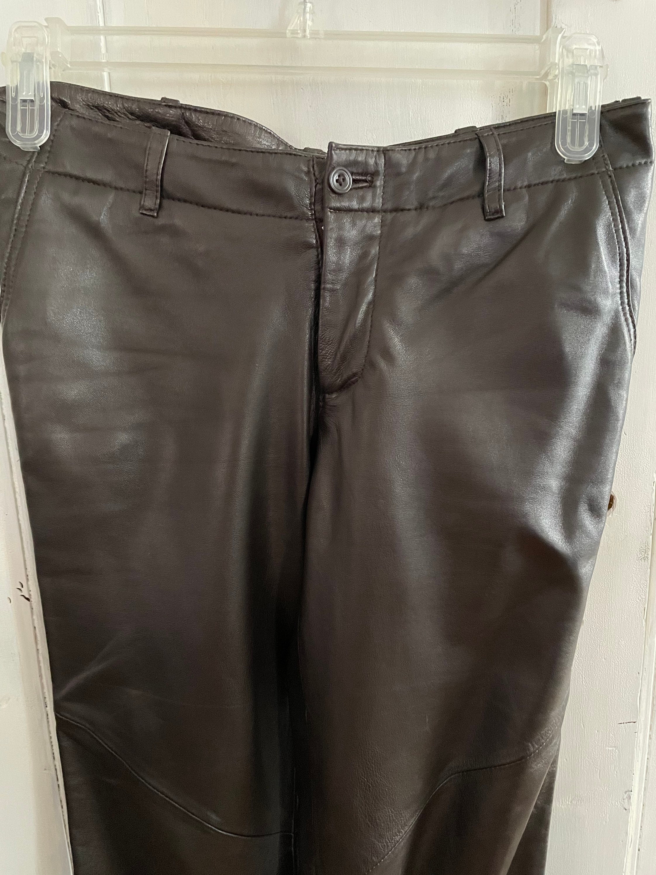 Gap Leather Pants - Etsy Canada