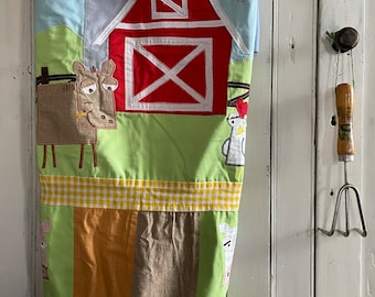 Vintage patchwork quilt baby