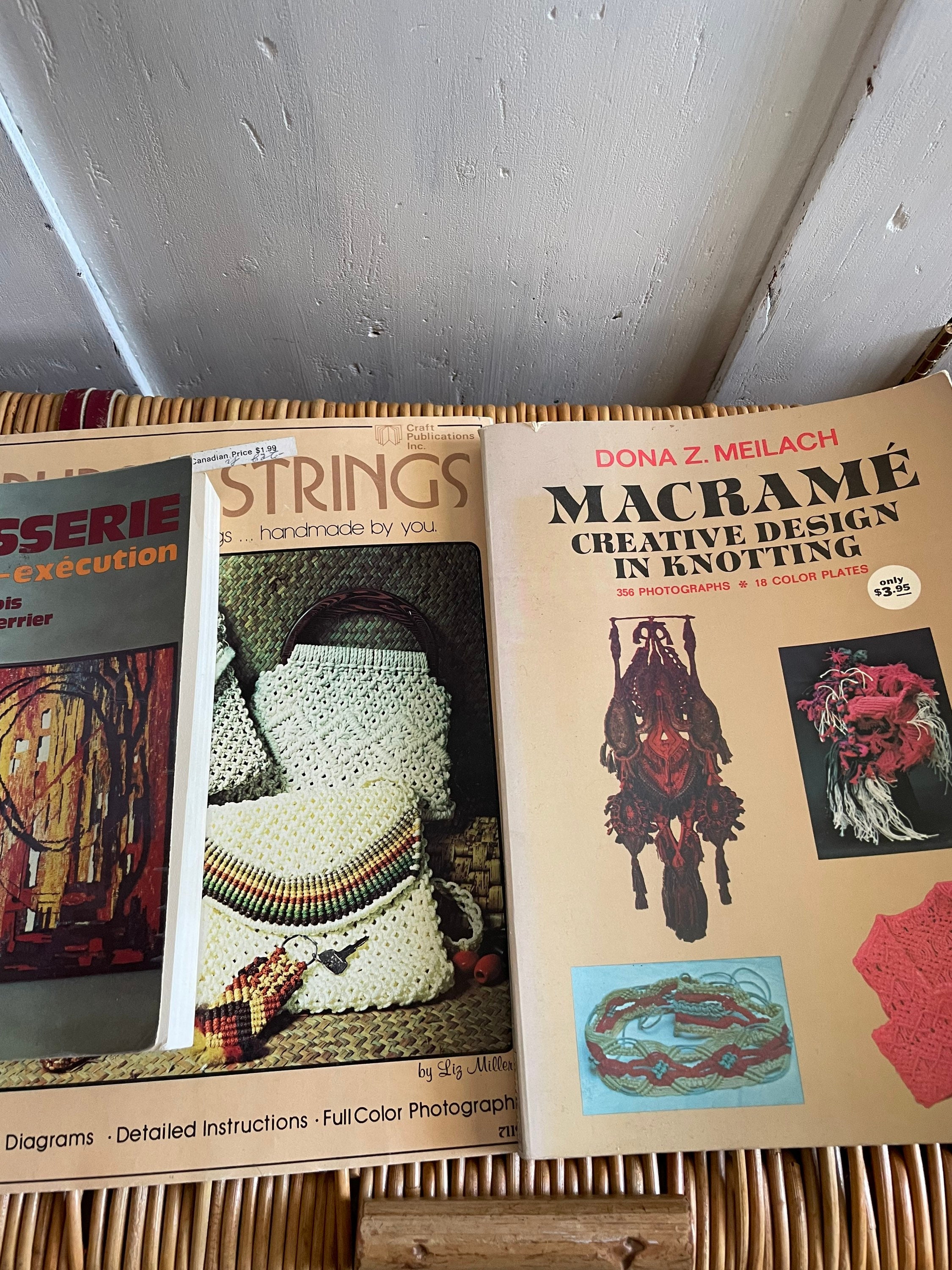 Lot De 5 Livres Vintage Sur Le Macramé – Animal Art, Années 70/80 (occasion)