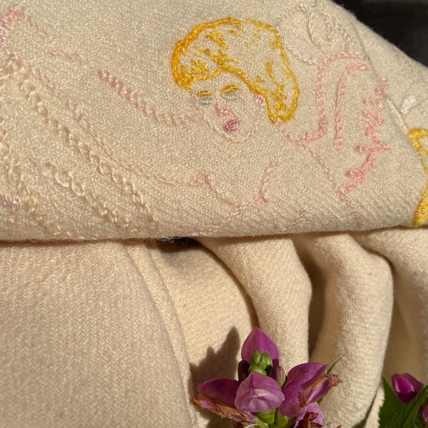 Antique Hand Woven Wool Blanket Etsy